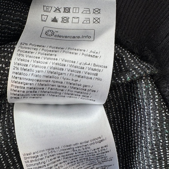 SAINT TROPEZ Jacquard Puff Sleeve Sweatshirt Women's Size M - Picture 11 of 11